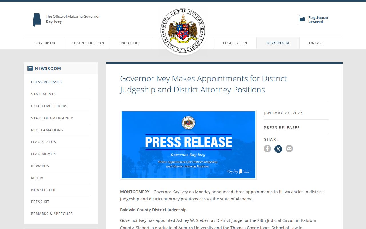 Marengo County criminal court records District Attorney appointment